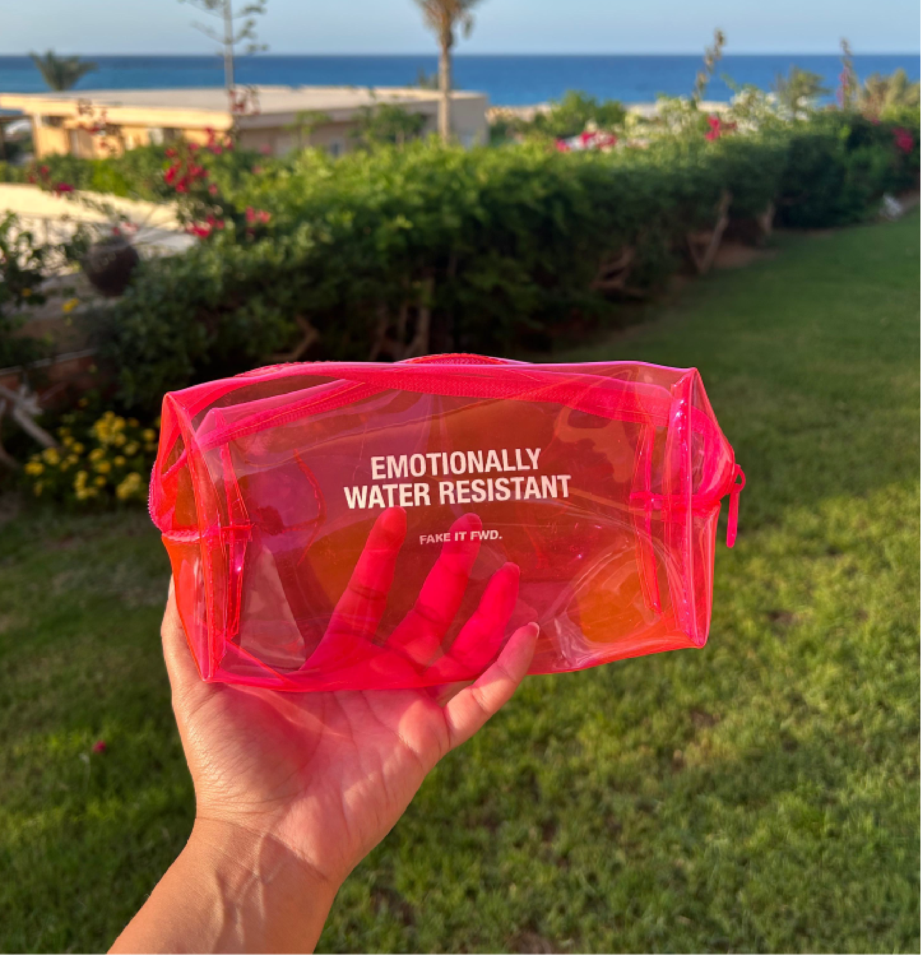 Emotionally Water resistant   – pouch