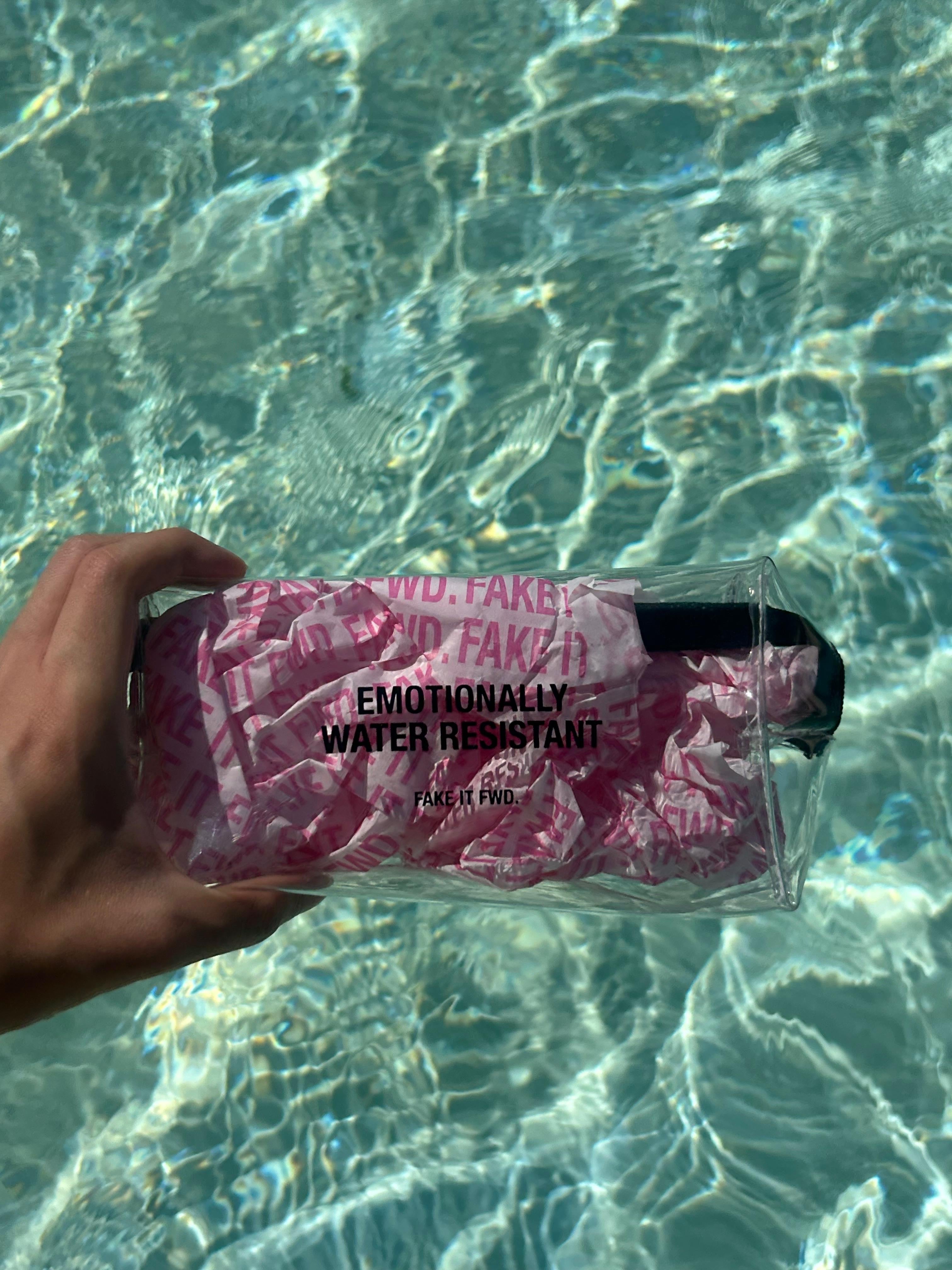 Emotionally Water resistant   – pouch