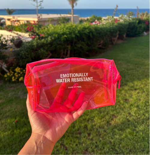 Emotionally Water resistant   – pouch